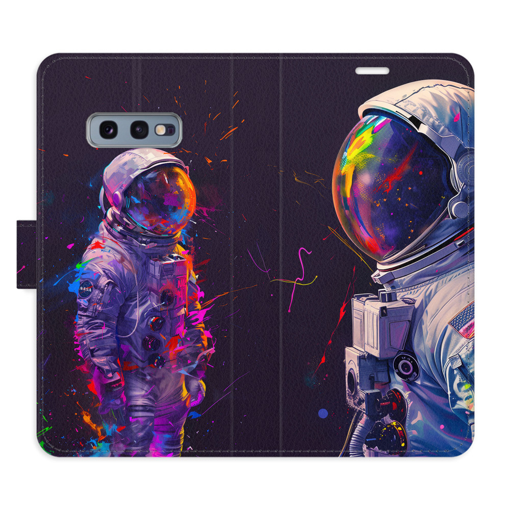 Flipové puzdro iSaprio - Neon Astronaut 02 - Samsung Galaxy S10e