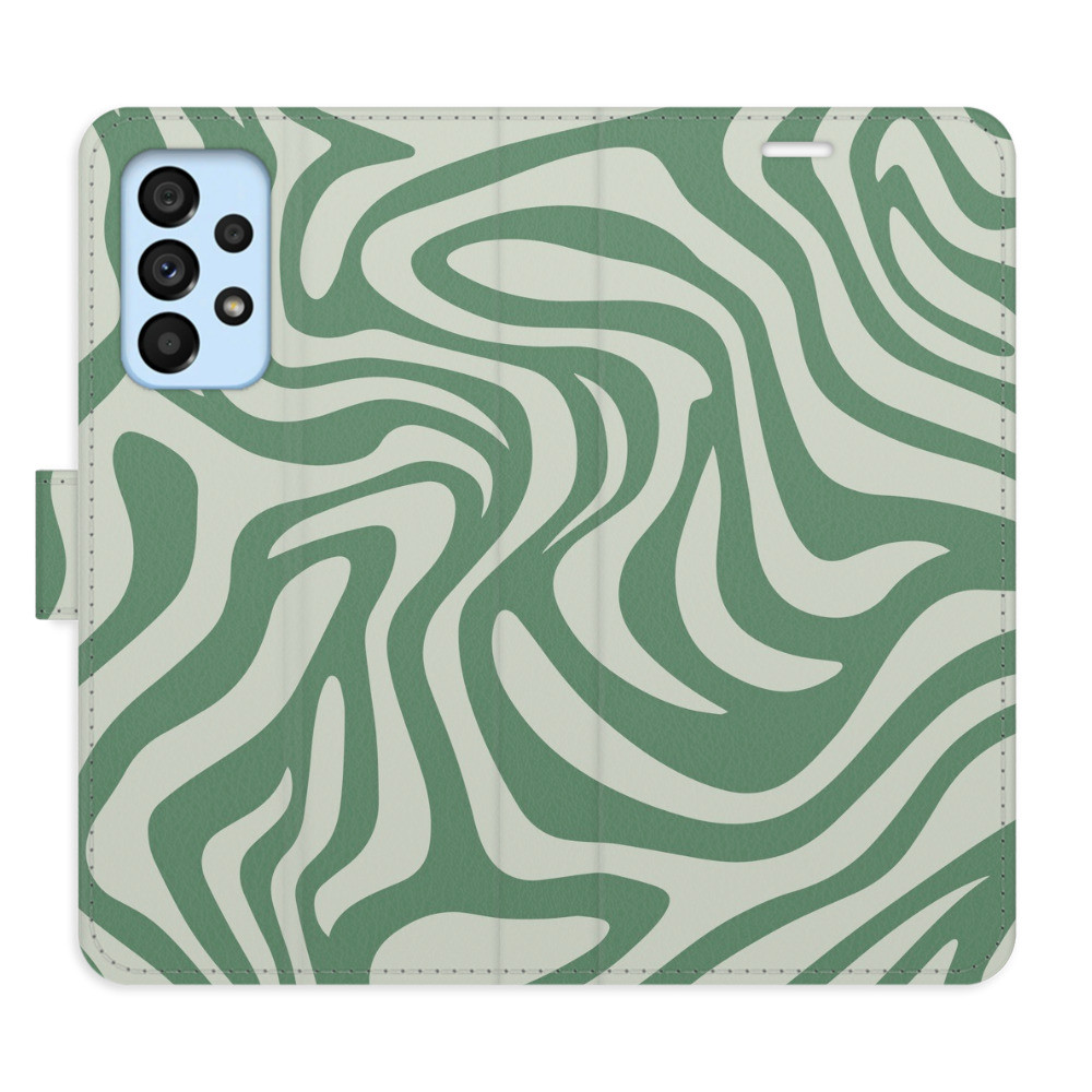 Flipové puzdro iSaprio - Zebra Green 02 - Samsung Galaxy A53 5G