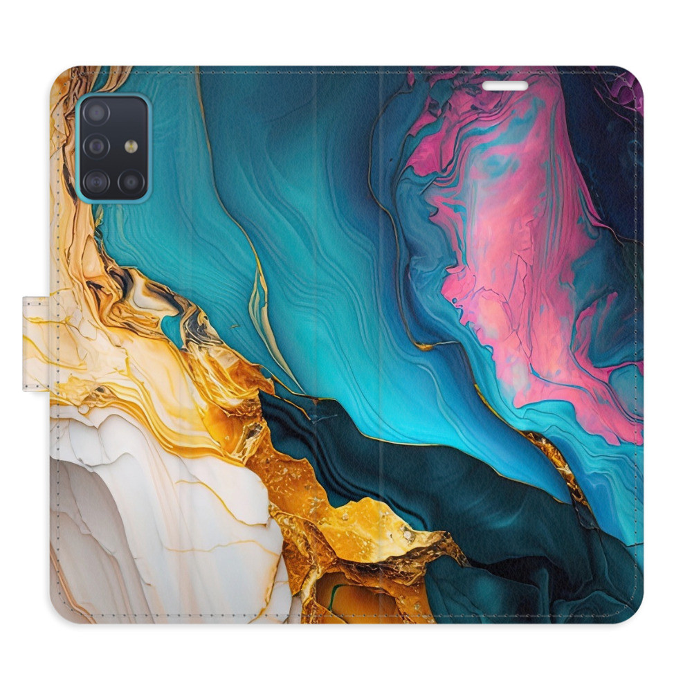 Flipové puzdro iSaprio - Colourful Marble - Samsung Galaxy A51