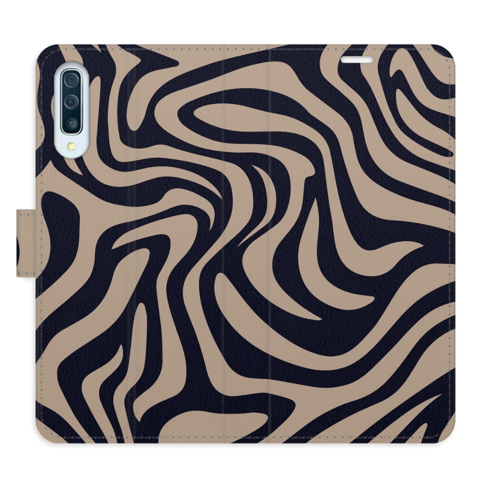 Flipové puzdro iSaprio - Zebra Black 02 - Samsung Galaxy A50