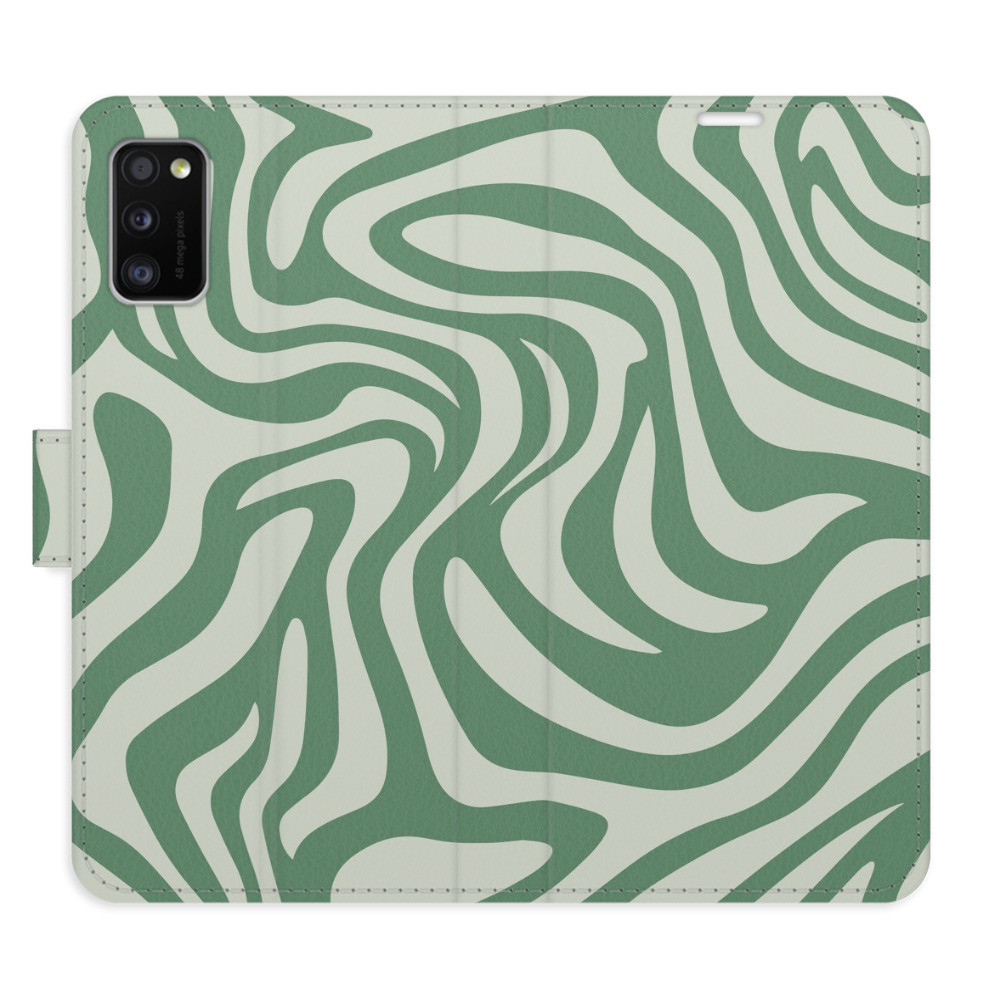 Flipové puzdro iSaprio - Zebra Green 02 - Samsung Galaxy A41