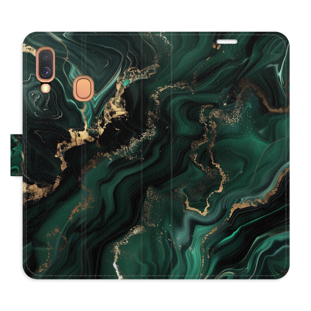 Flipové puzdro iSaprio - Emerald 02 - Samsung Galaxy A40