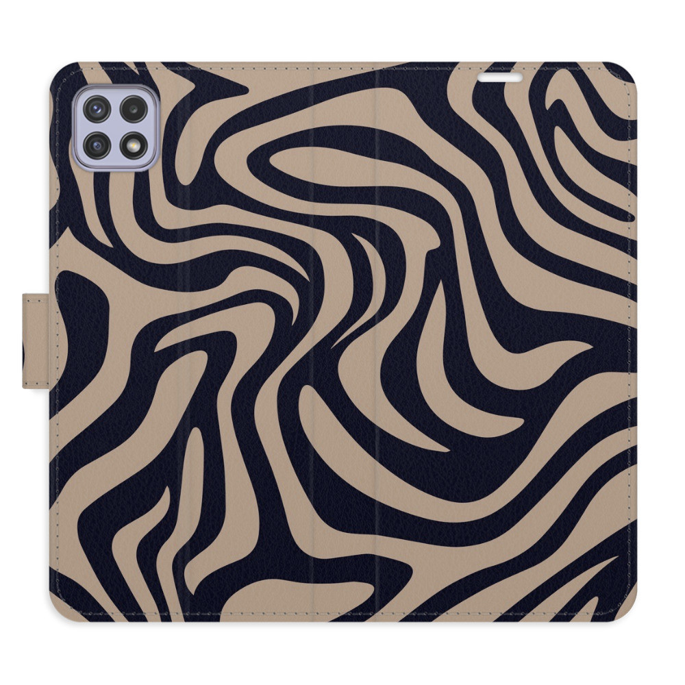 Flipové puzdro iSaprio - Zebra Black 02 - Samsung Galaxy A22 5G