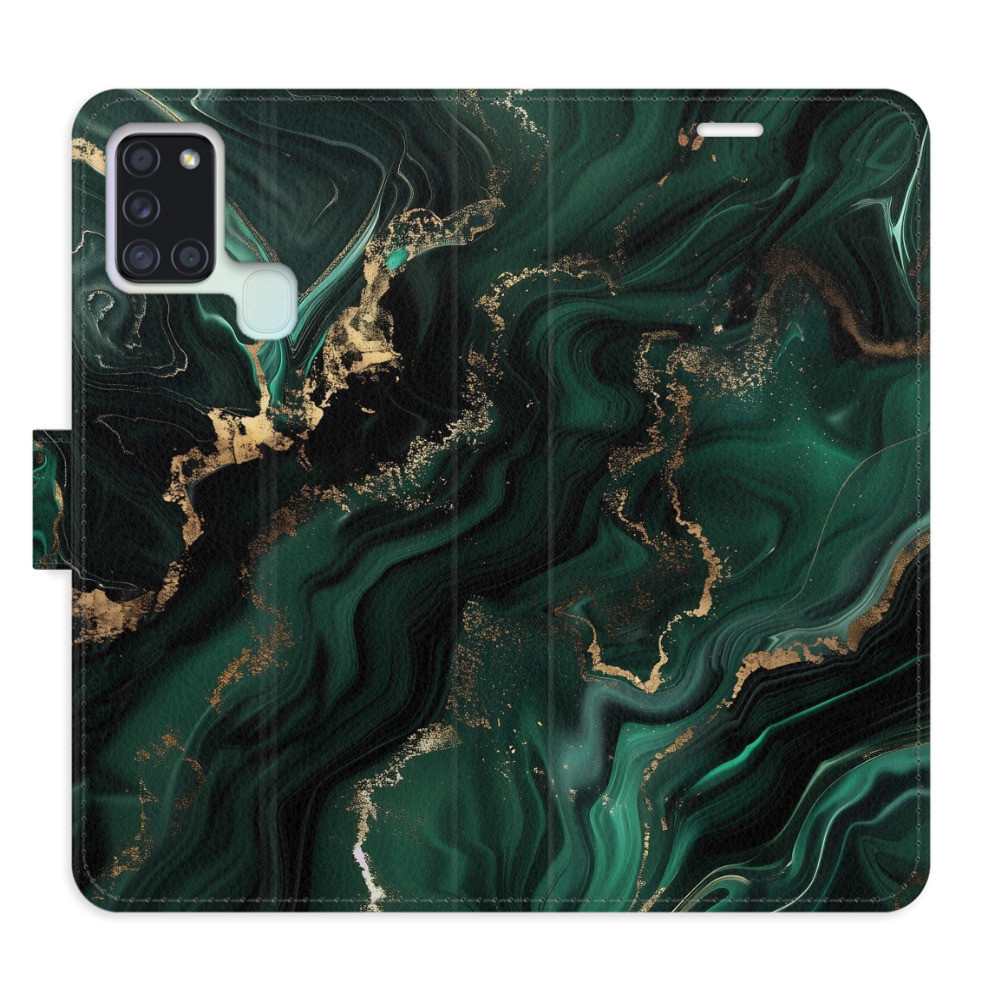 Flipové puzdro iSaprio - Emerald 02 - Samsung Galaxy A21s