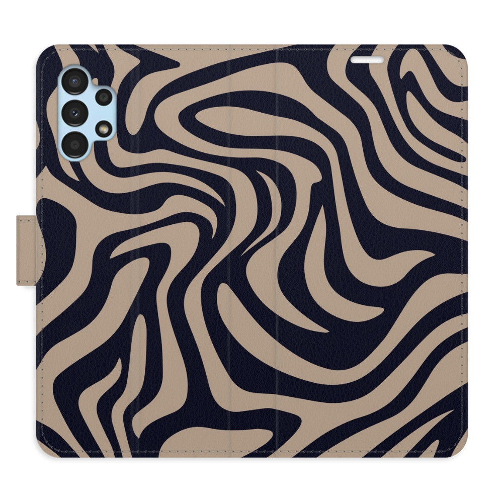 Flipové puzdro iSaprio - Zebra Black 02 - Samsung Galaxy A13 / A13 5G