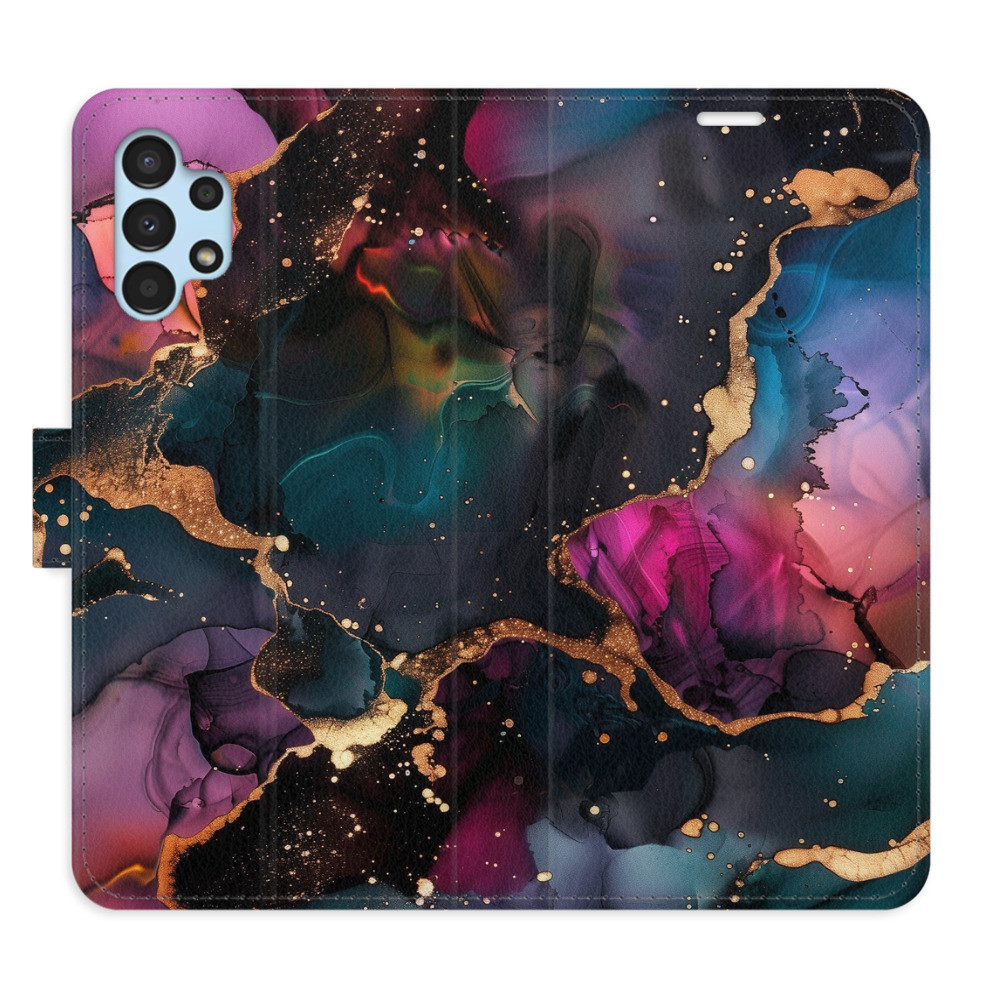 Flipové puzdro iSaprio - Dark Marble - Samsung Galaxy A13 / A13 5G
