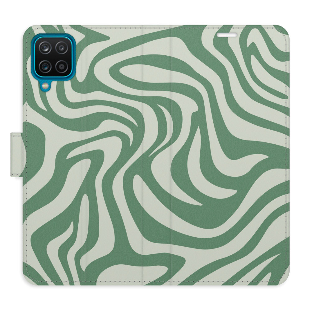 Flipové puzdro iSaprio - Zebra Green 02 - Samsung Galaxy A12