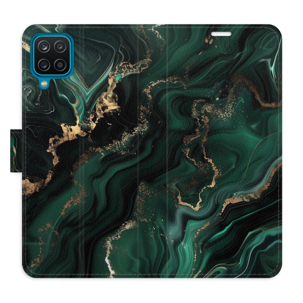 Flipové puzdro iSaprio - Emerald 02 - Samsung Galaxy A12