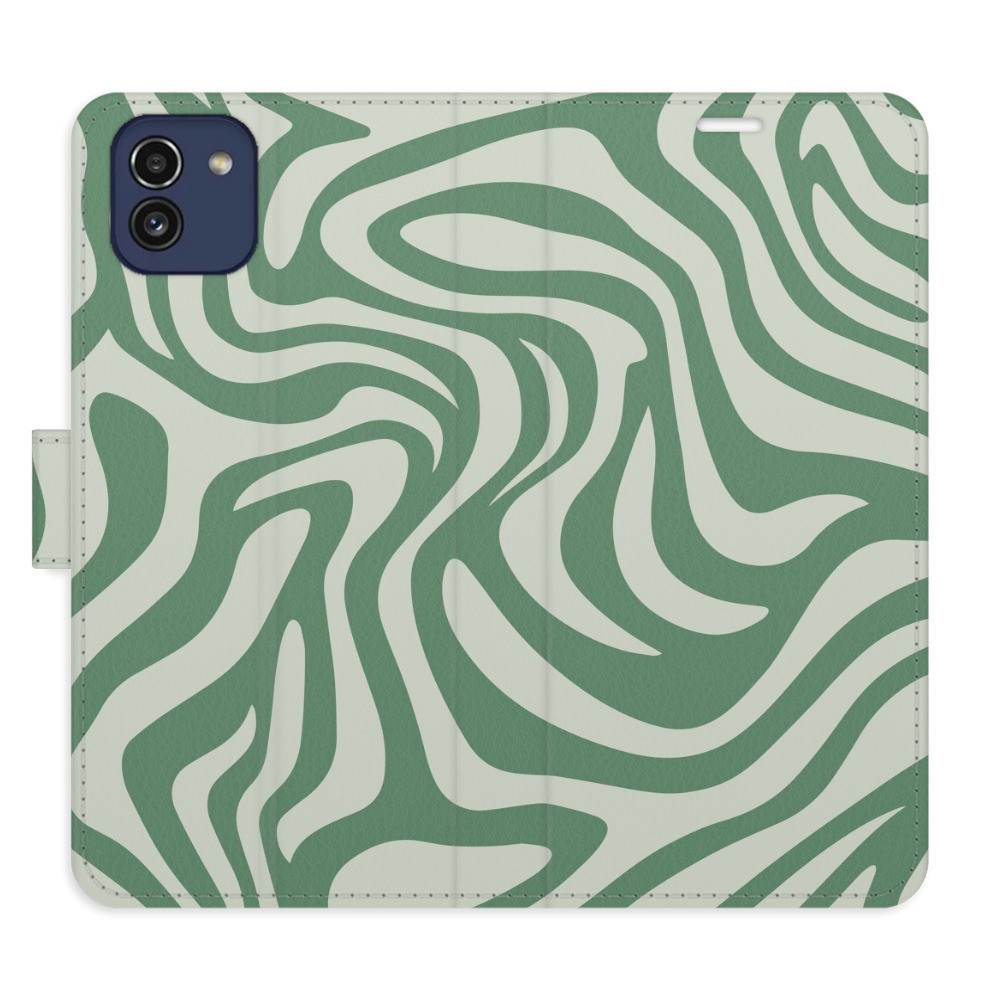 Flipové puzdro iSaprio - Zebra Green 02 - Samsung Galaxy A03