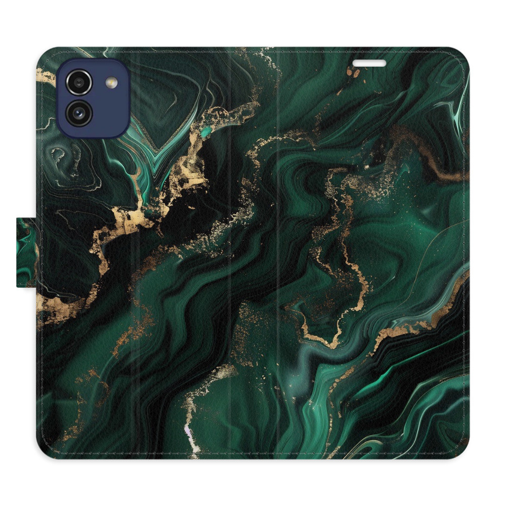 Flipové puzdro iSaprio - Emerald 02 - Samsung Galaxy A03