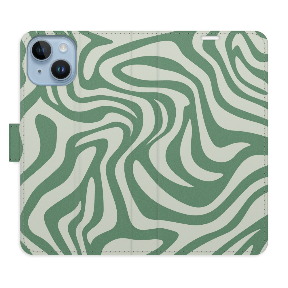 Flipové puzdro iSaprio - Zebra Green 02 - iPhone 14