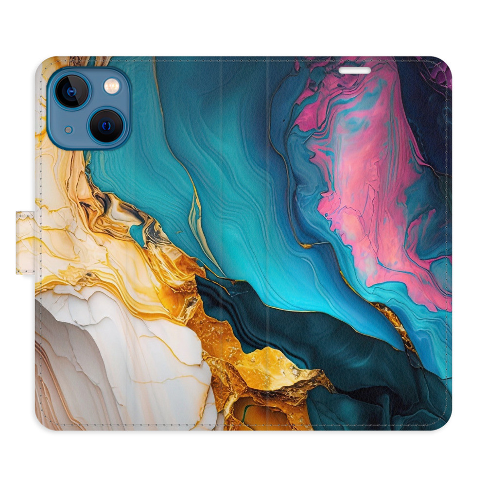 Flipové puzdro iSaprio - Colourful Marble - iPhone 13 mini