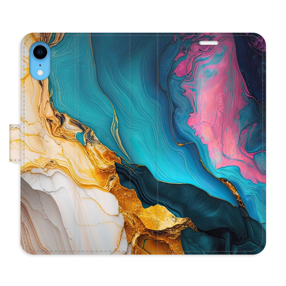 Flipové puzdro iSaprio - Colourful Marble - iPhone XR