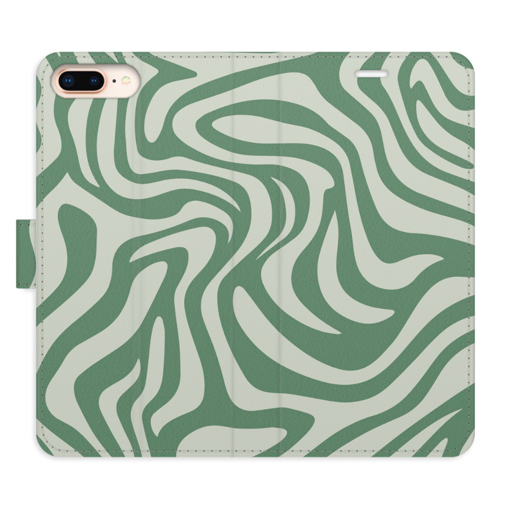 Flipové puzdro iSaprio - Zebra Green 02 - iPhone 7 Plus