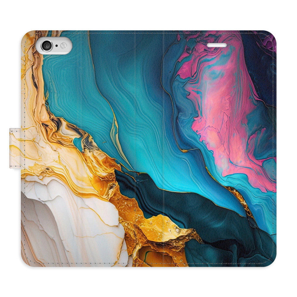 Flipové puzdro iSaprio - Colourful Marble - iPhone 6/6S