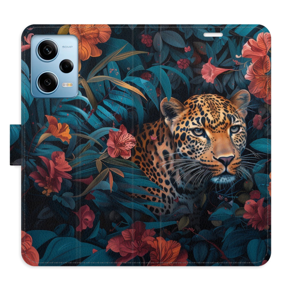 Flipové puzdro iSaprio - Flower Jaguar 02 - Xiaomi Redmi Note 12 Pro 5G / Poco X5 Pro 5G