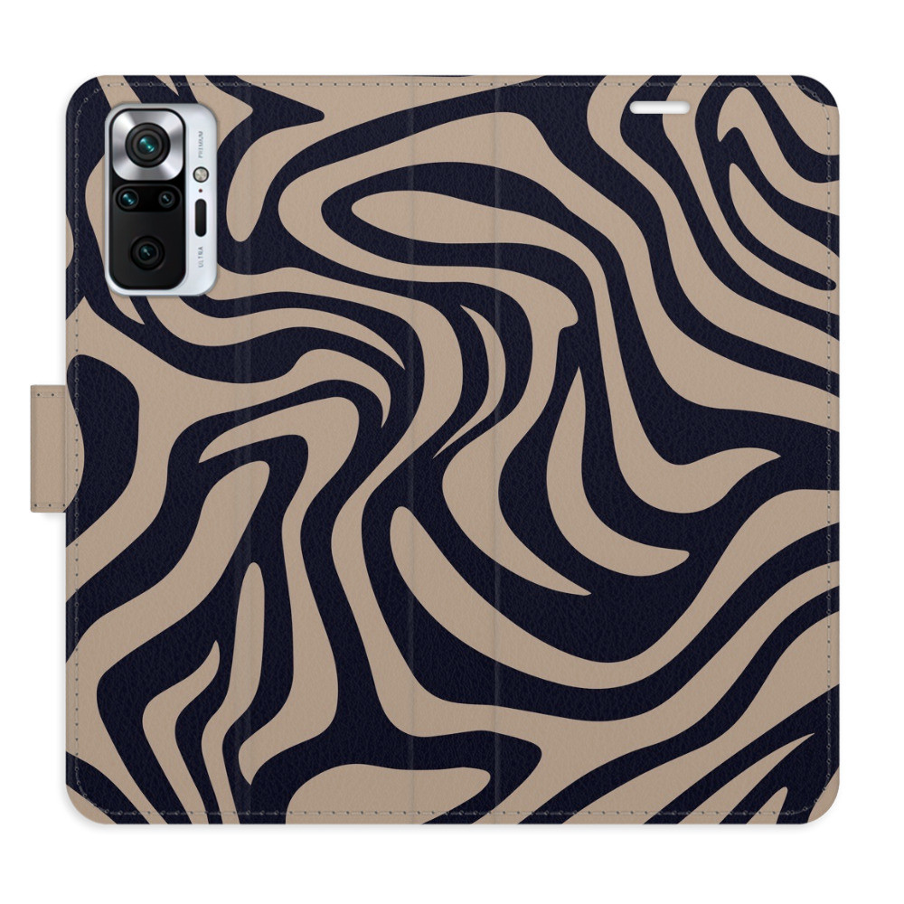 Flipové puzdro iSaprio - Zebra Black 02 - Xiaomi Redmi Note 10 Pro
