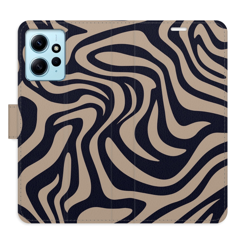 Flipové puzdro iSaprio - Zebra Black 02 - Xiaomi Redmi Note 12 5G