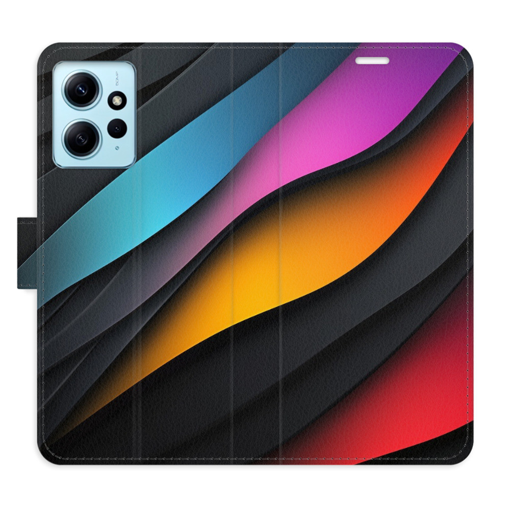 Flipové puzdro iSaprio - Color Waves - Xiaomi Redmi Note 12 5G