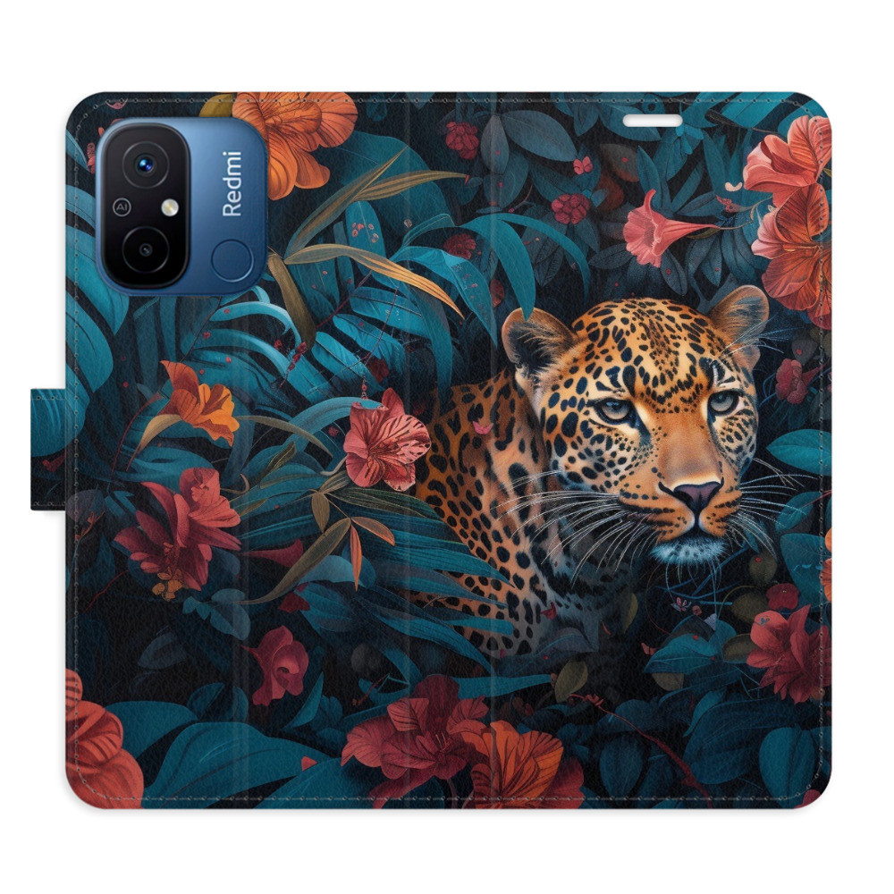 Flipové puzdro iSaprio - Flower Jaguar 02 - Xiaomi Redmi 12C