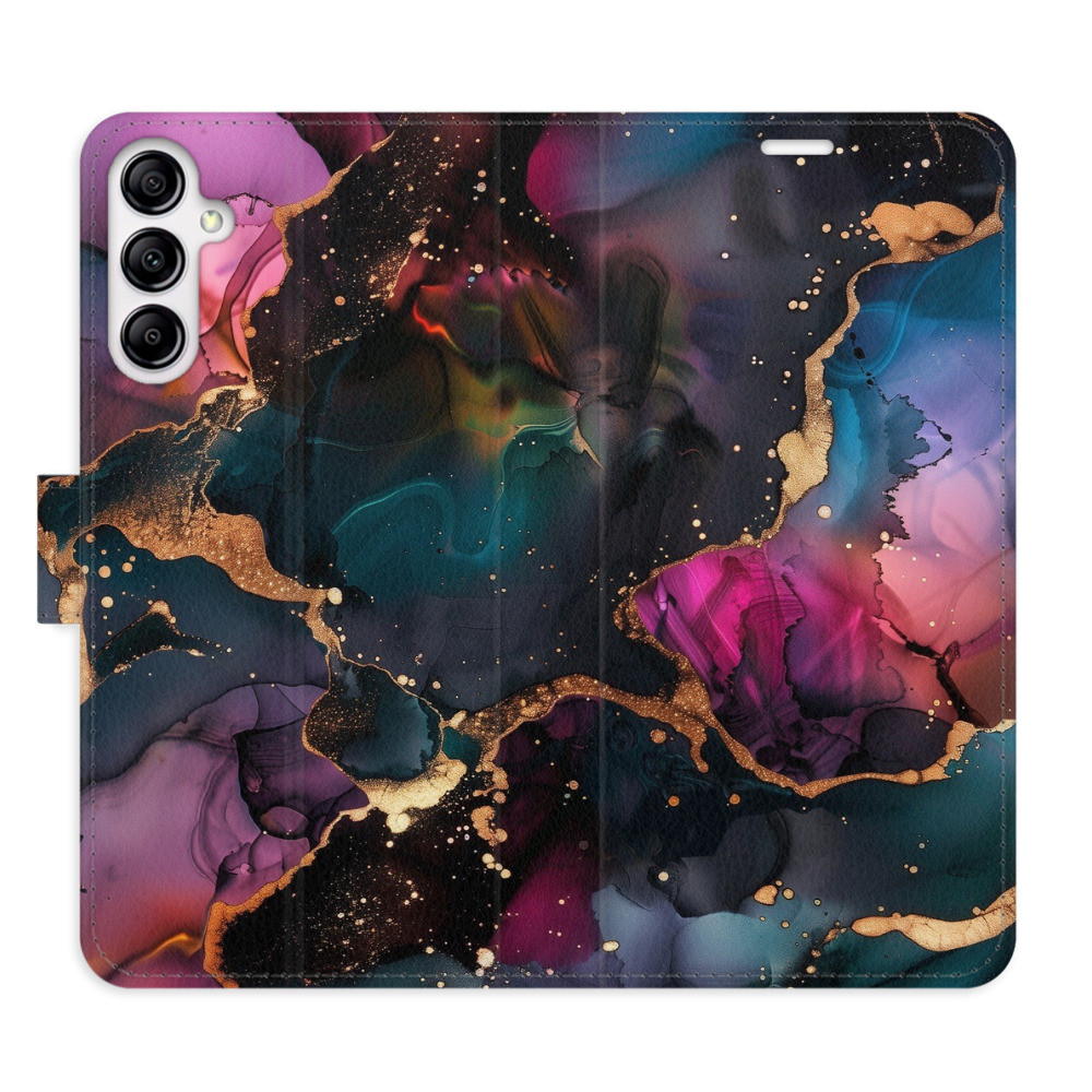 Flipové puzdro iSaprio - Dark Marble - Samsung Galaxy A14 / A14 5G