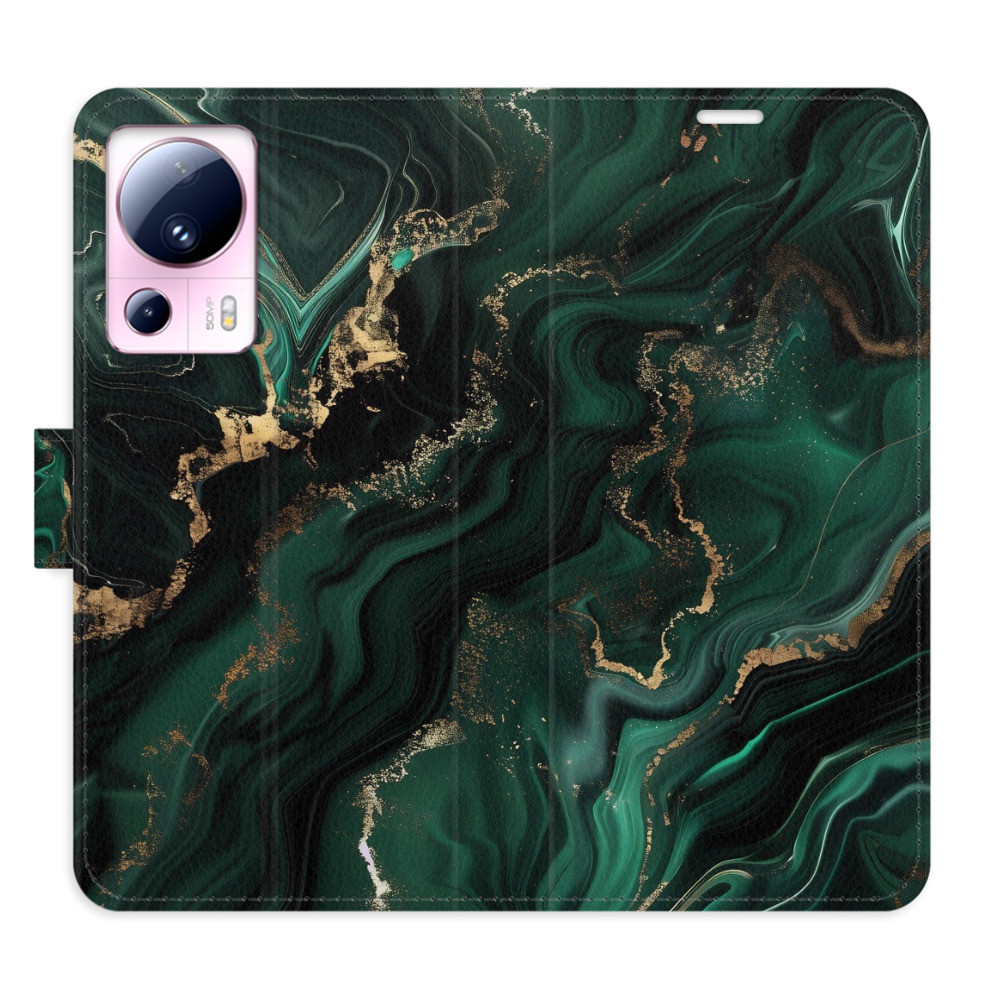 Flipové puzdro iSaprio - Emerald 02 - Xiaomi 13 Lite