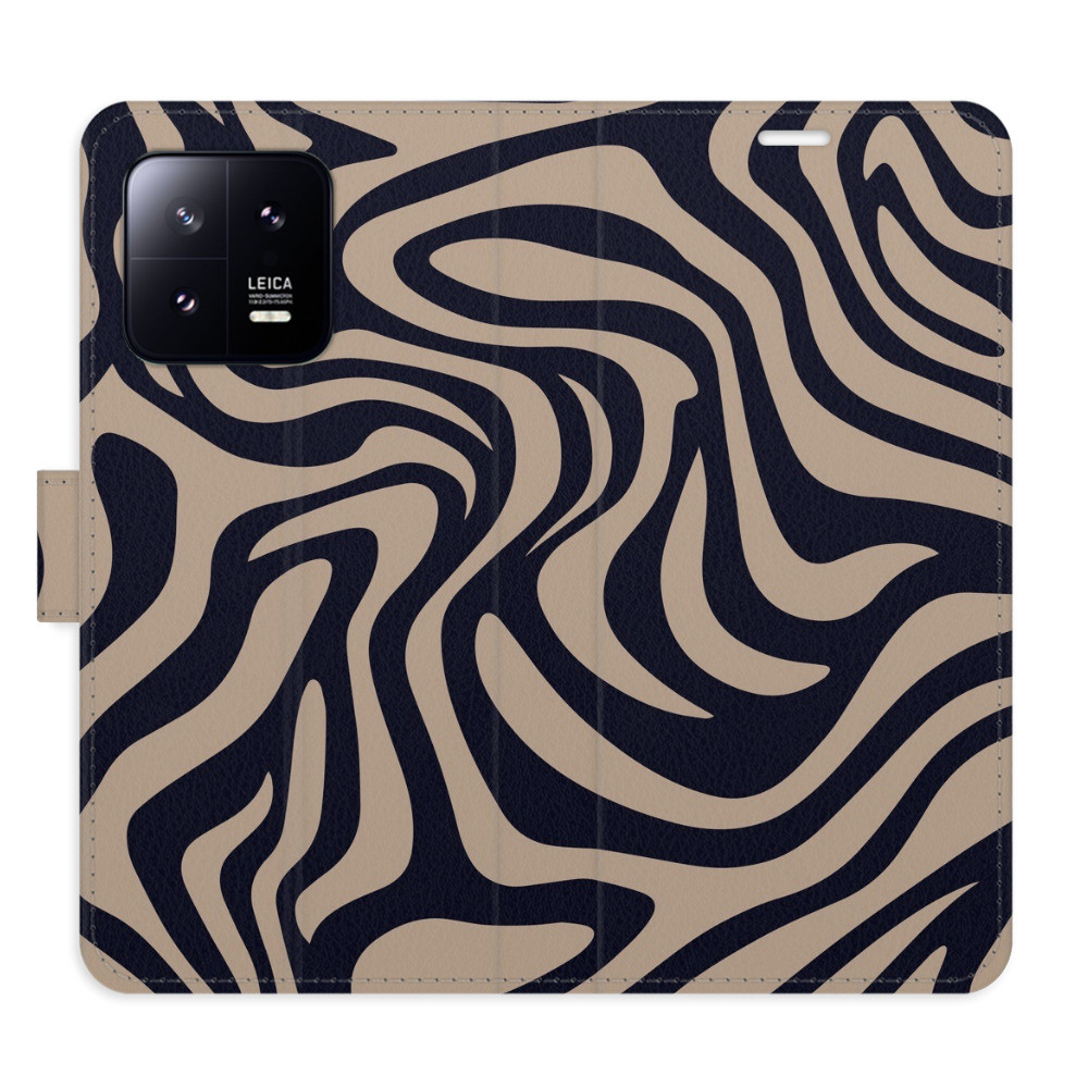 Flipové puzdro iSaprio - Zebra Black 02 - Xiaomi 13
