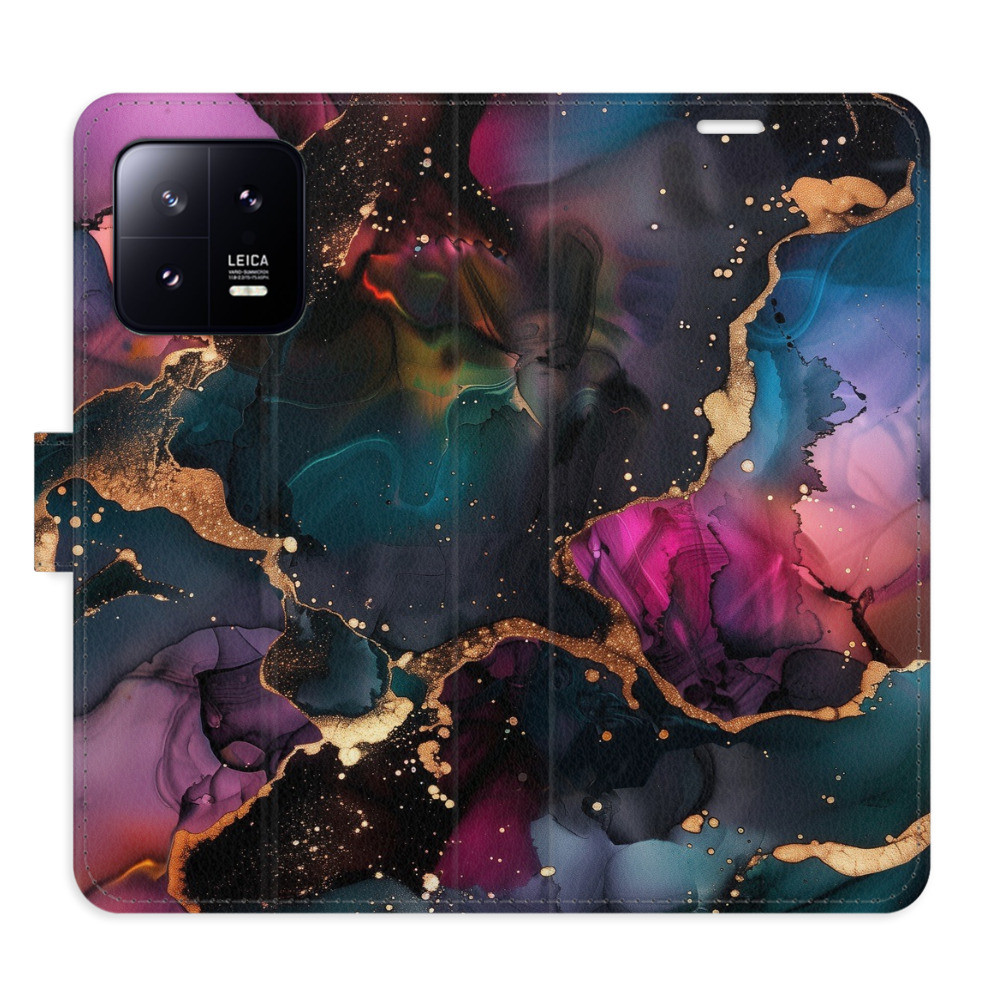 Flipové puzdro iSaprio - Dark Marble - Xiaomi 13
