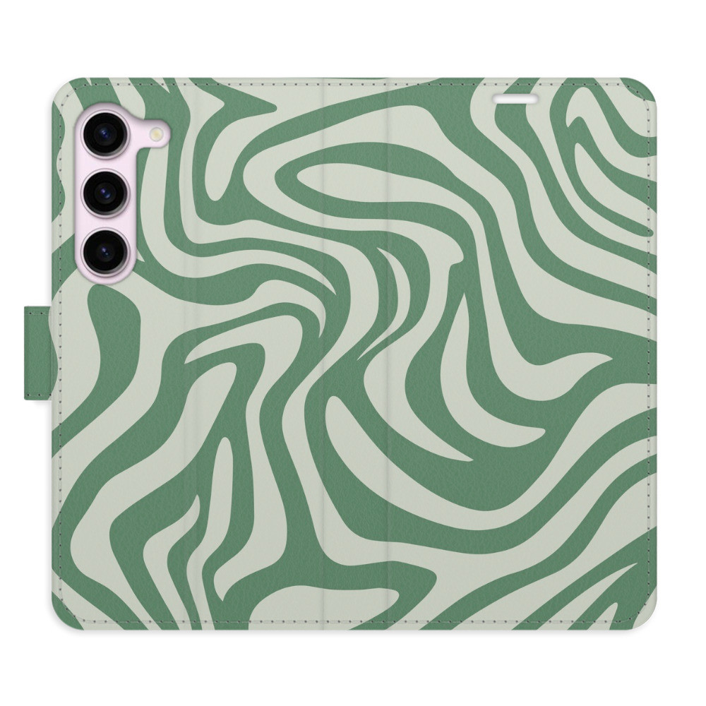 Flipové puzdro iSaprio - Zebra Green 02 - Samsung Galaxy S23 5G