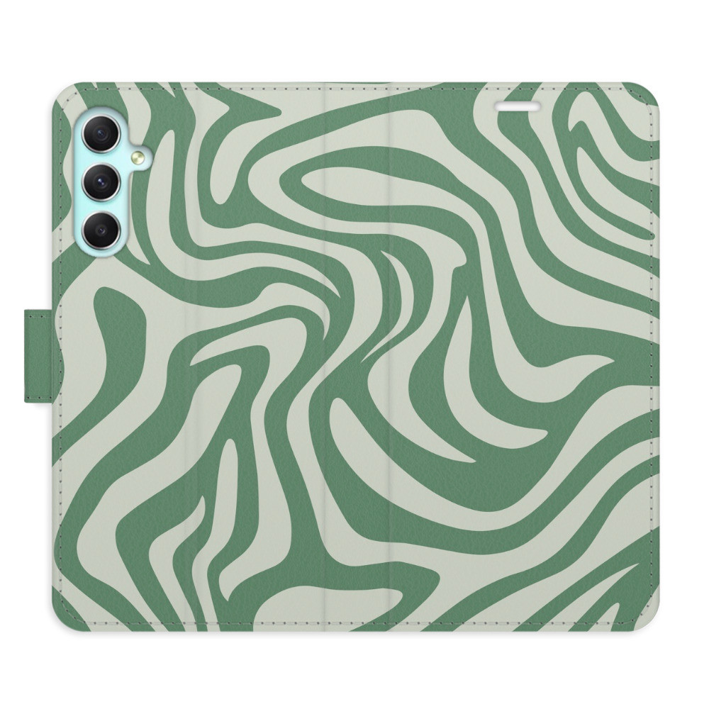 Flipové puzdro iSaprio - Zebra Green 02 - Samsung Galaxy A34 5G