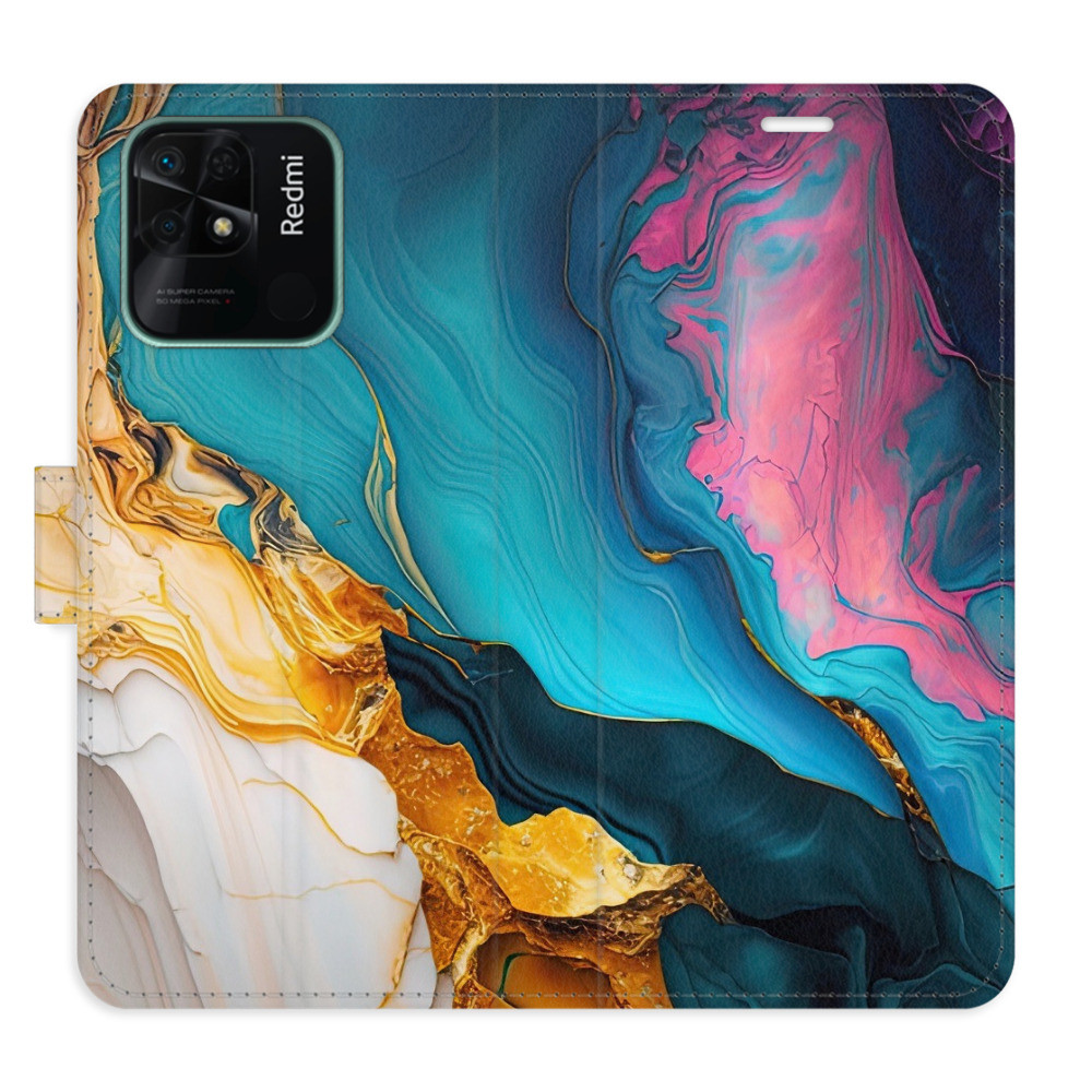 Flipové puzdro iSaprio - Colourful Marble - Xiaomi Redmi 10C