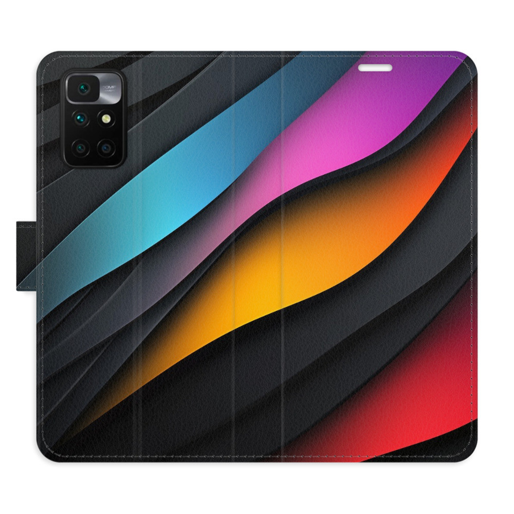 Flipové puzdro iSaprio - Color Waves - Xiaomi Redmi 10