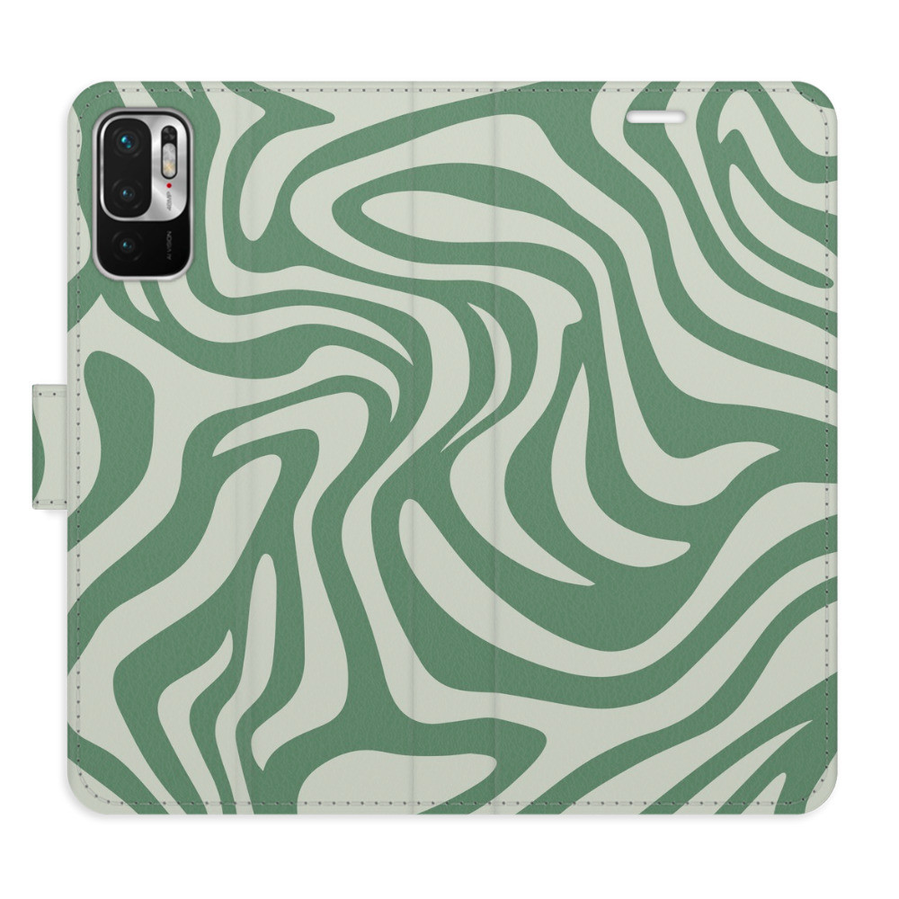 Flipové puzdro iSaprio - Zebra Green 02 - Xiaomi Redmi Note 10 5G