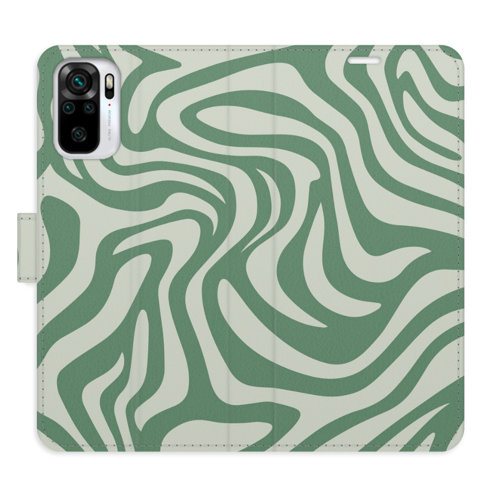 Flipové puzdro iSaprio - Zebra Green 02 - Xiaomi Redmi Note 10 / Note 10S