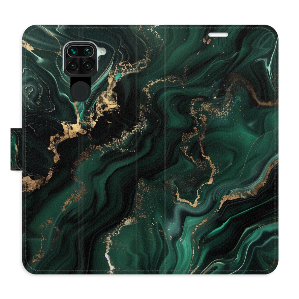 Flipové puzdro iSaprio - Emerald 02 - Xiaomi Redmi Note 9