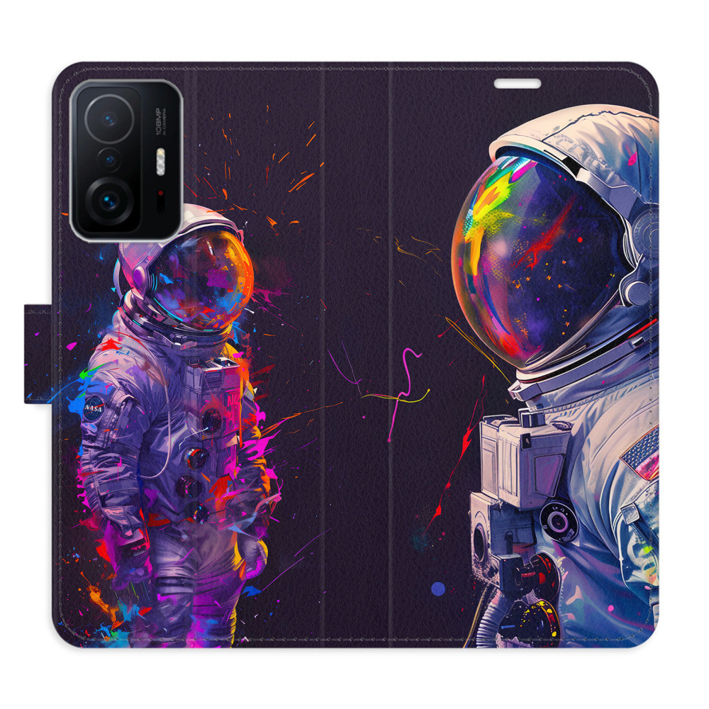 Flipové puzdro iSaprio - Neon Astronaut 02 - Xiaomi 11T / 11T Pro