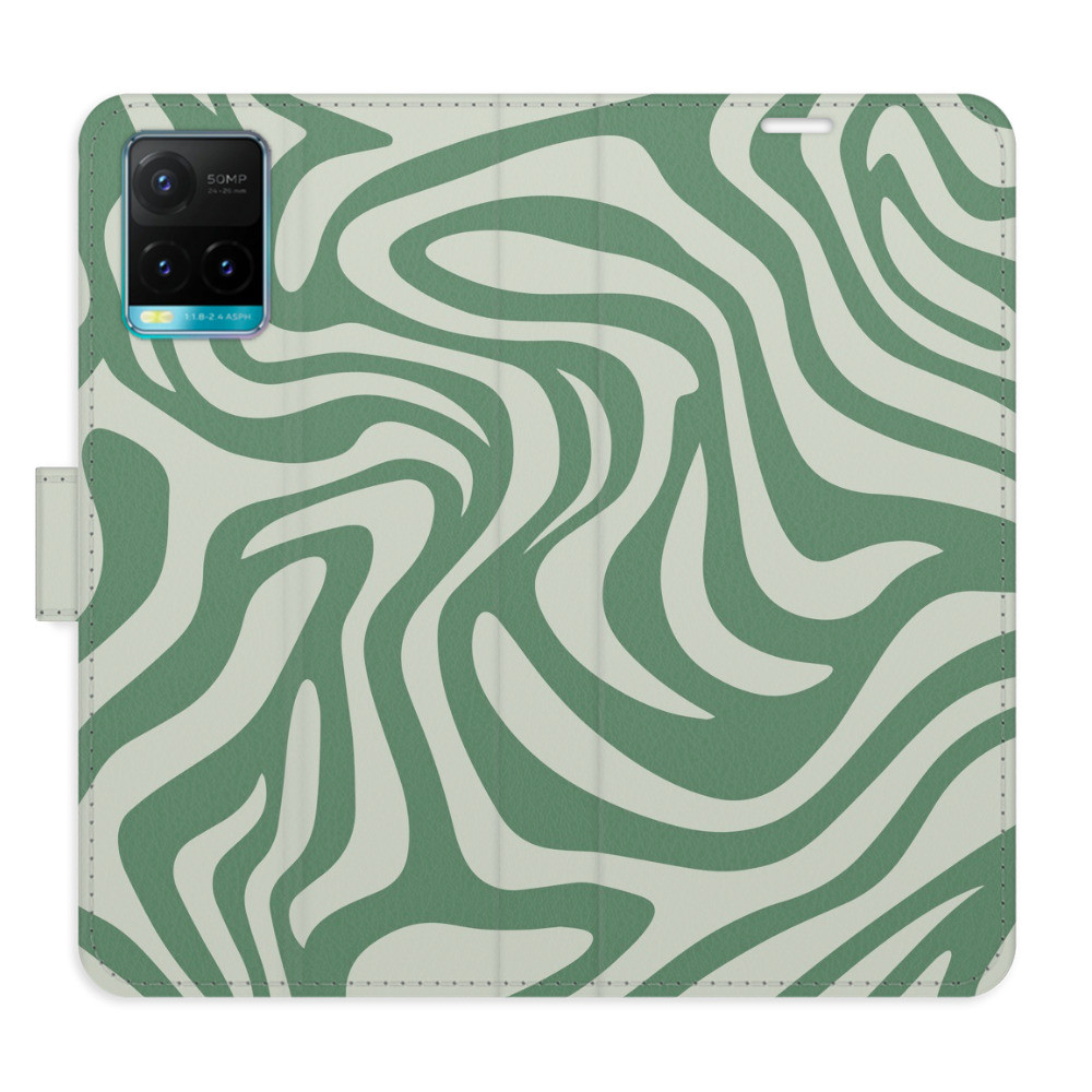 Flipové puzdro iSaprio - Zebra Green 02 - Vivo Y21 / Y21s / Y33s