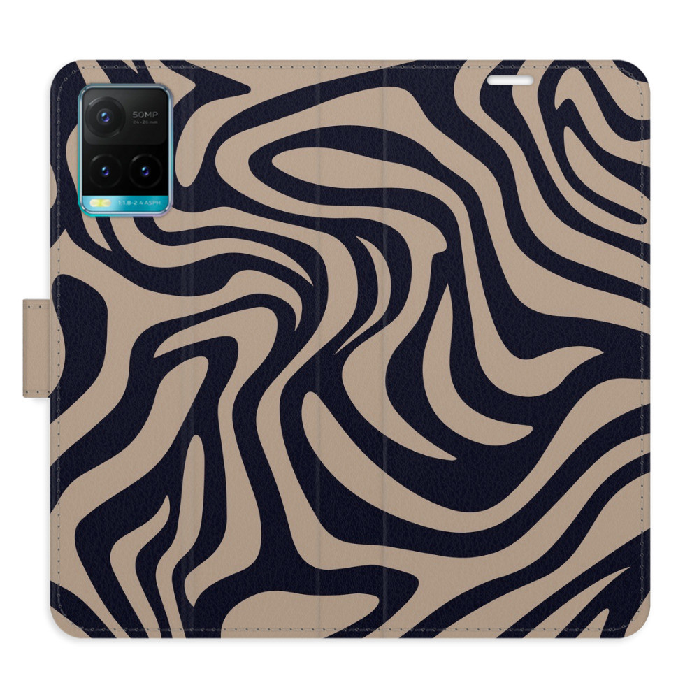 Flipové puzdro iSaprio - Zebra Black 02 - Vivo Y21 / Y21s / Y33s