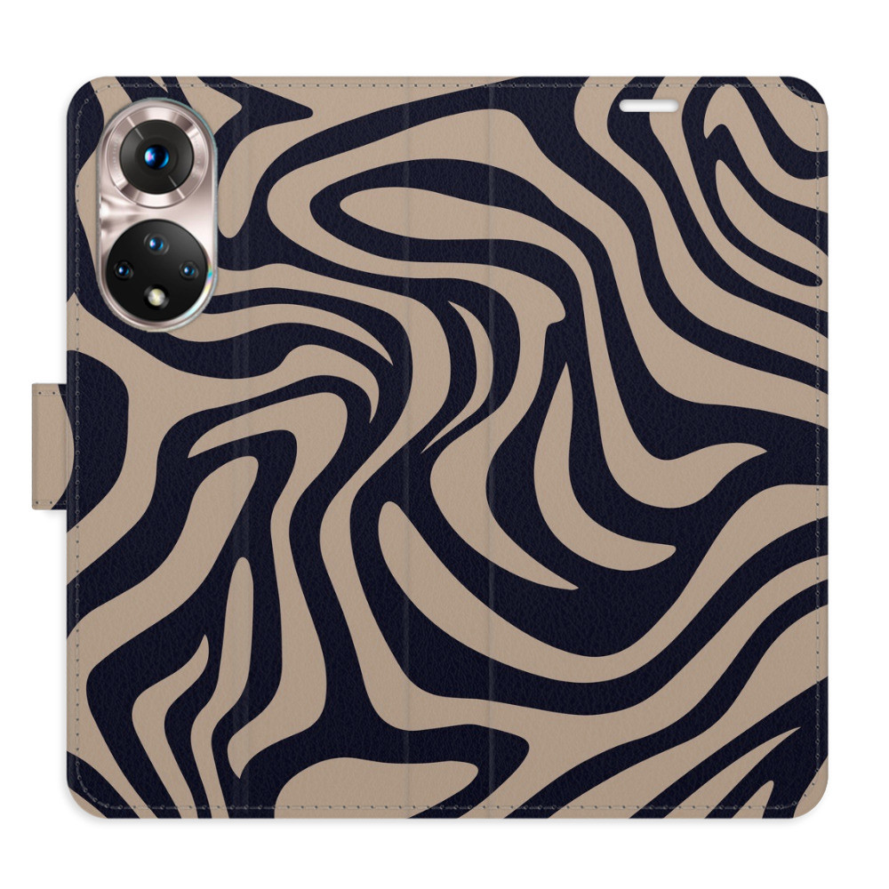 Flipové puzdro iSaprio - Zebra Black 02 - Honor 50 / Nova 9