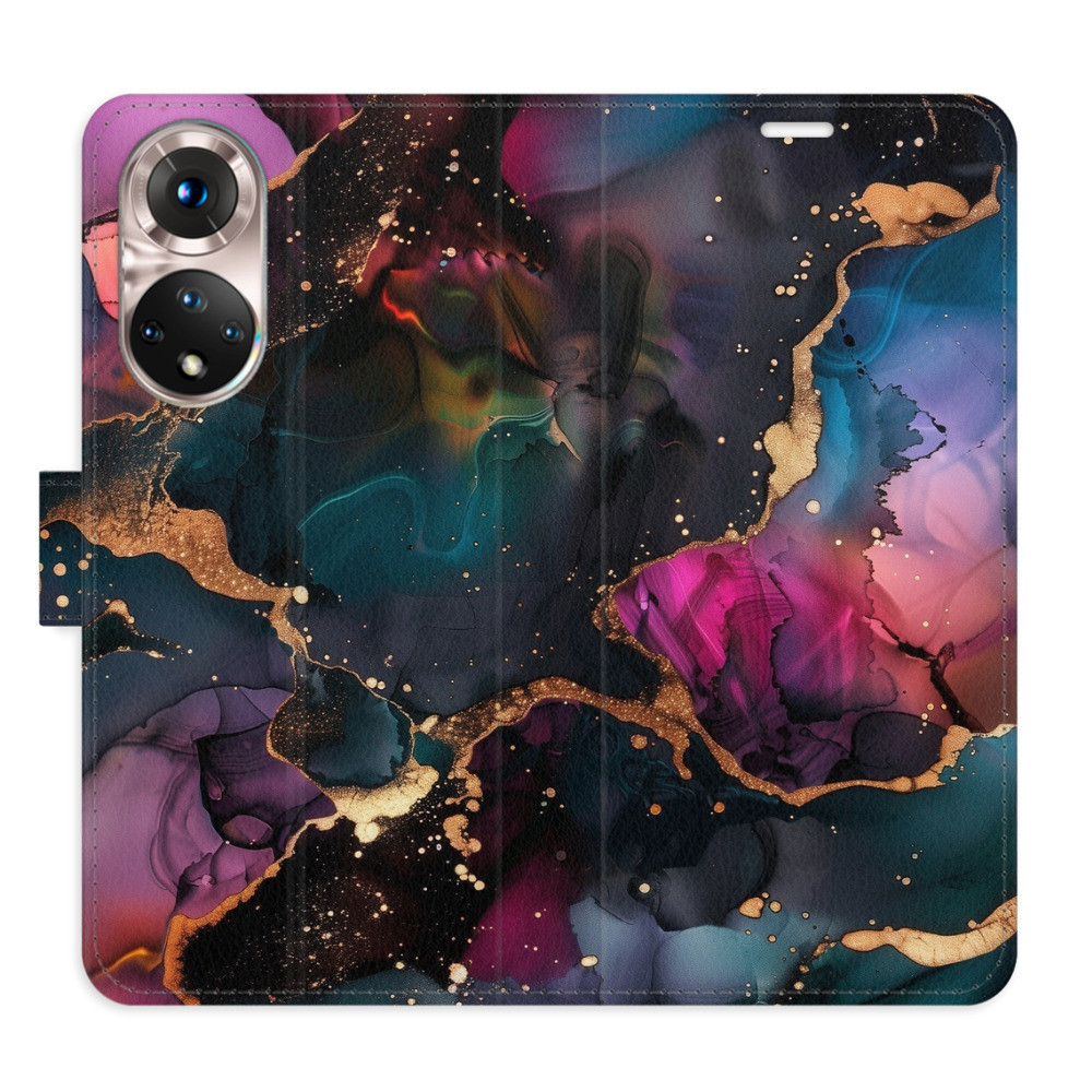 Flipové puzdro iSaprio - Dark Marble - Honor 50 / Nova 9