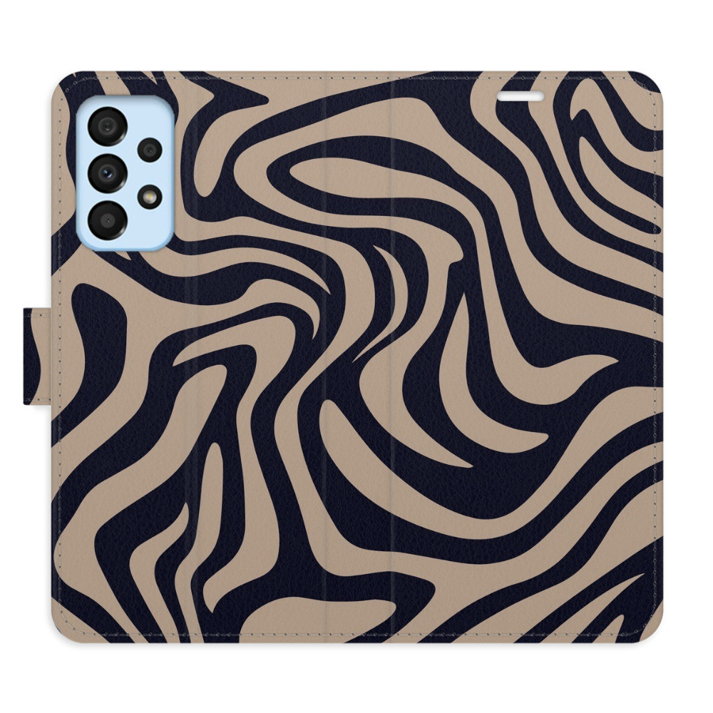 Flipové puzdro iSaprio - Zebra Black 02 - Samsung Galaxy A33 5G