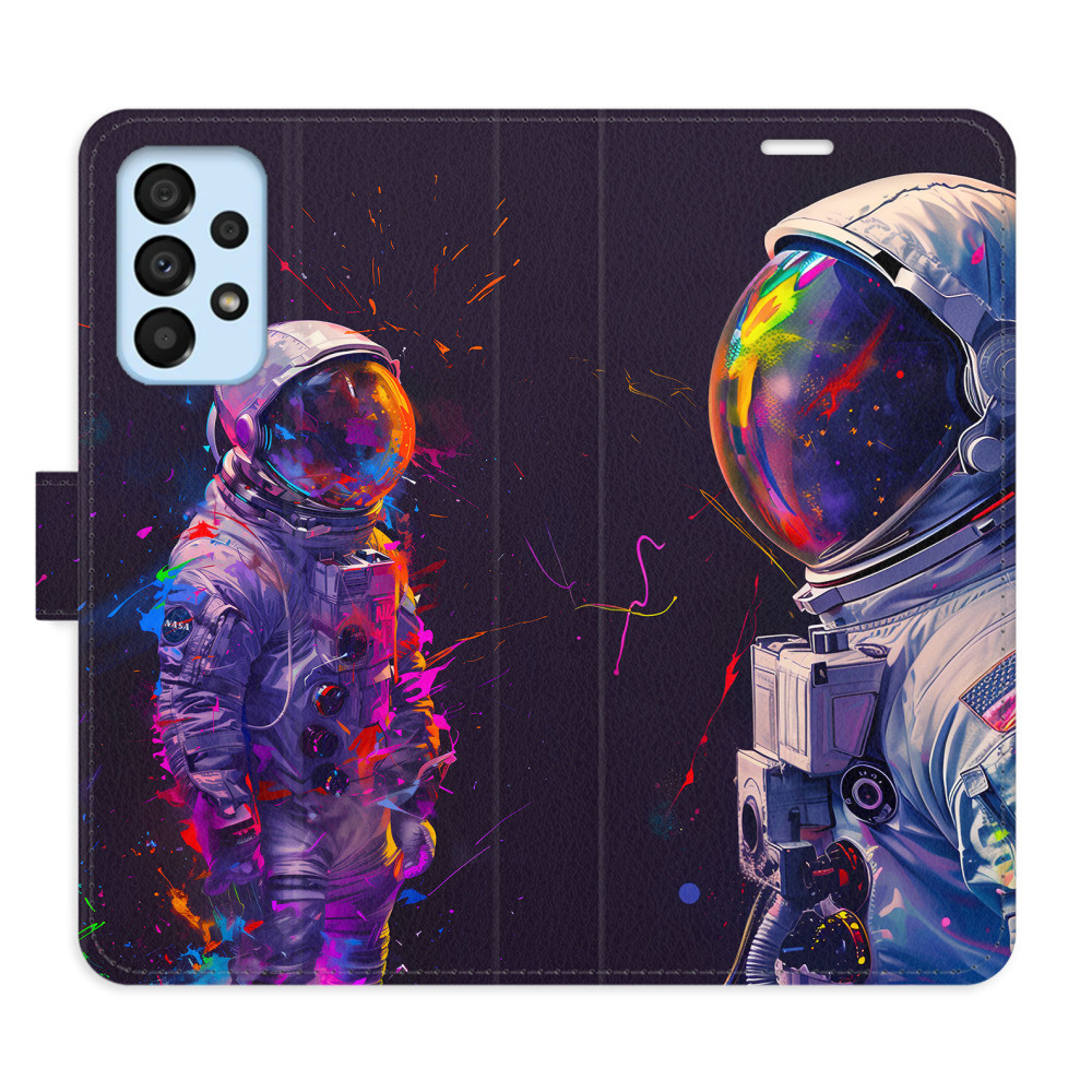 Flipové puzdro iSaprio - Neon Astronaut 02 - Samsung Galaxy A33 5G