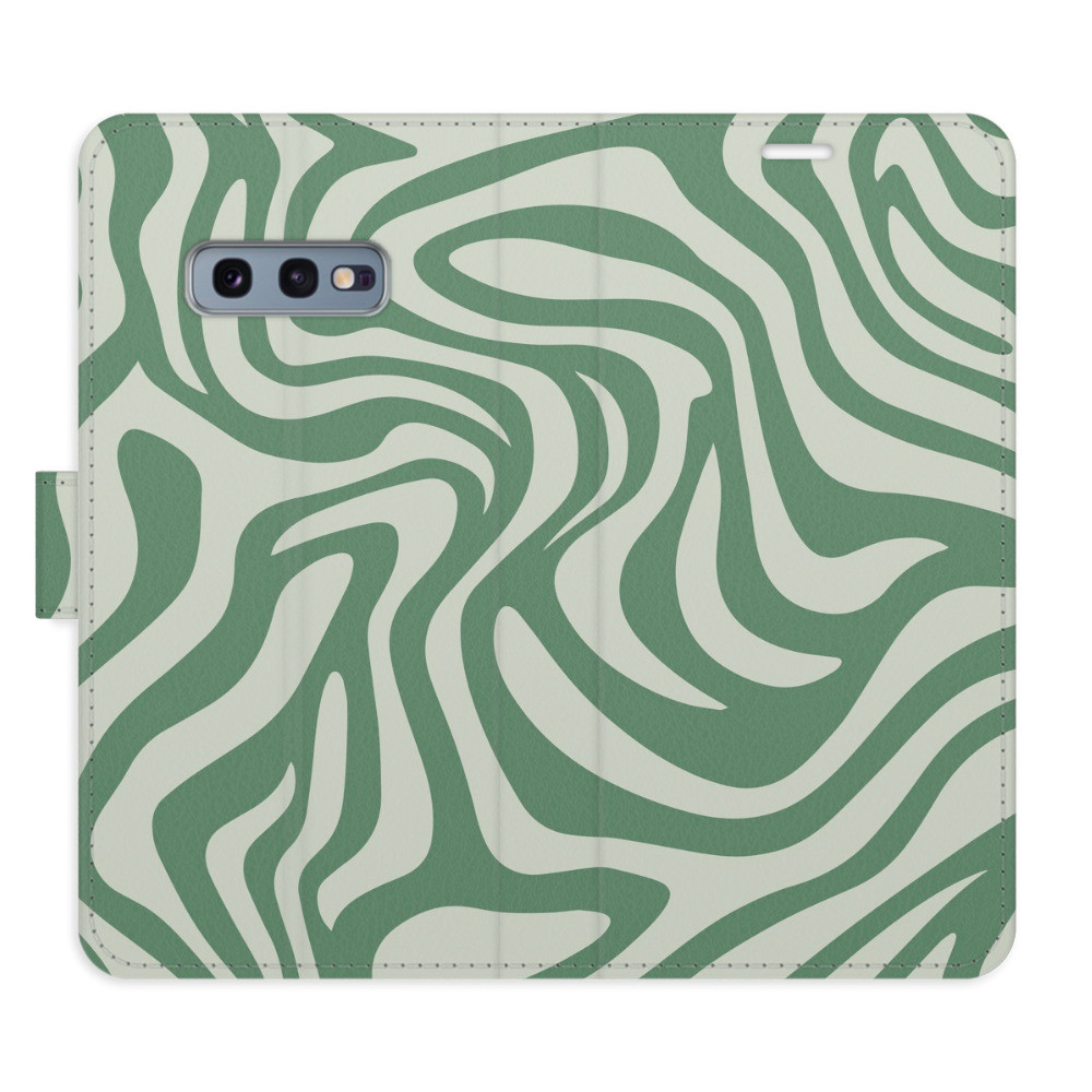Flipové puzdro iSaprio - Zebra Green 02 - Samsung Galaxy S10e