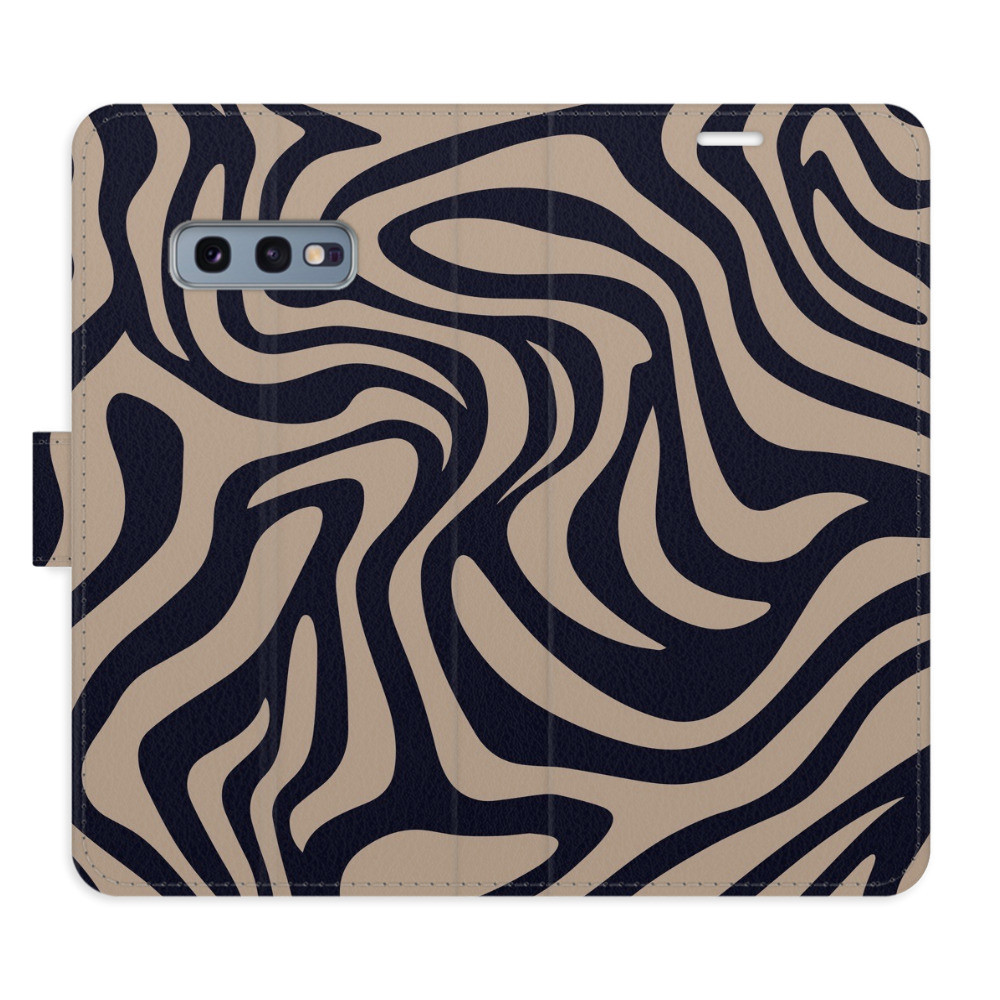 Flipové puzdro iSaprio - Zebra Black 02 - Samsung Galaxy S10e