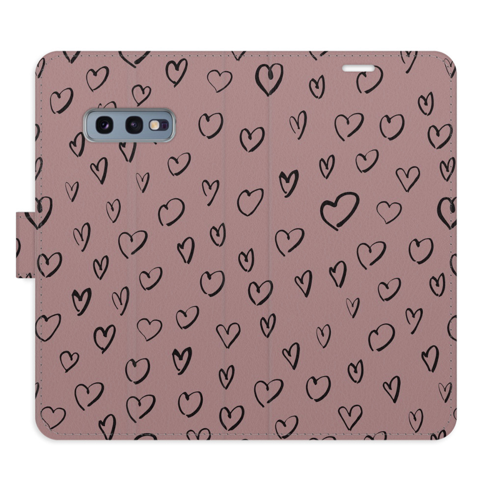 Flipové puzdro iSaprio - Heart Dark 02 - Samsung Galaxy S10e