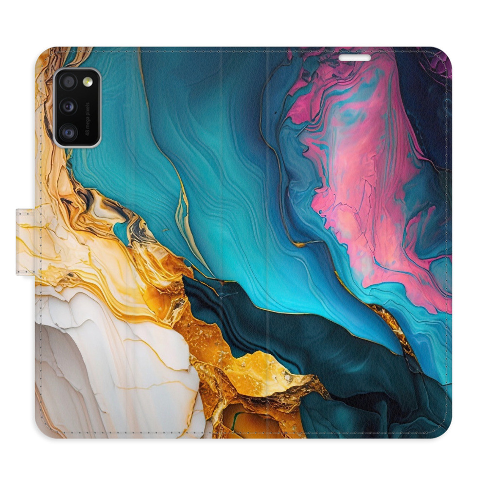 Flipové puzdro iSaprio - Colourful Marble - Samsung Galaxy A41