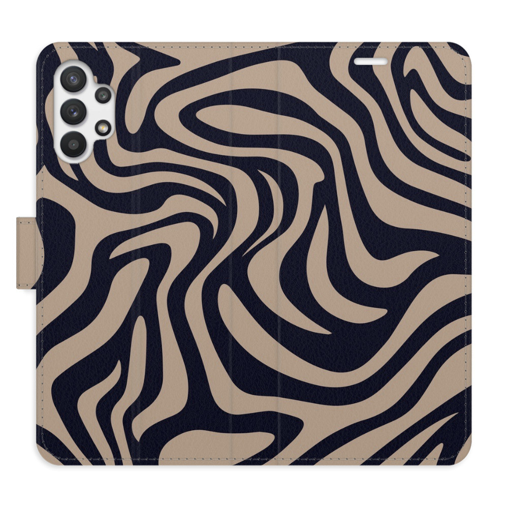 Flipové puzdro iSaprio - Zebra Black 02 - Samsung Galaxy A32 5G