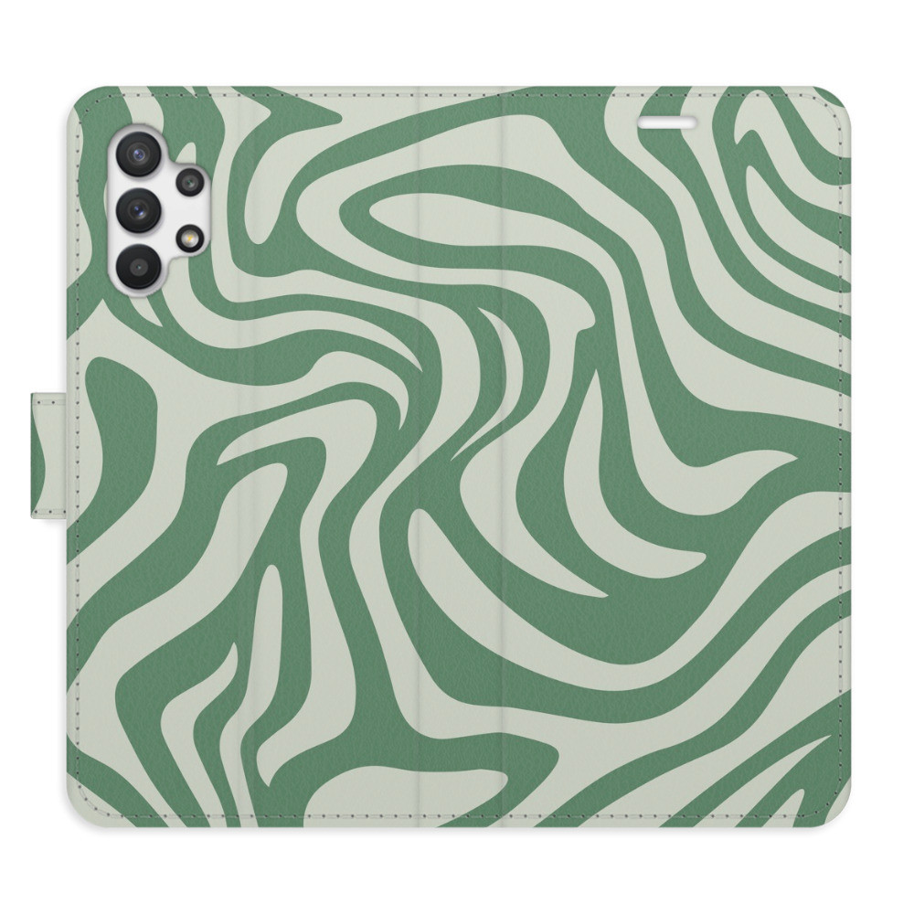 Flipové puzdro iSaprio - Zebra Green 02 - Samsung Galaxy A32