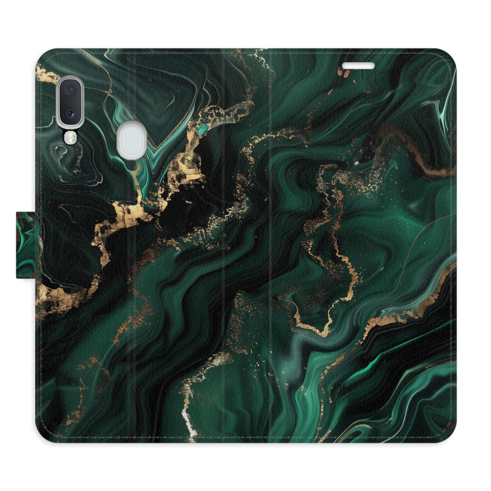 Flipové puzdro iSaprio - Emerald 02 - Samsung Galaxy A20e