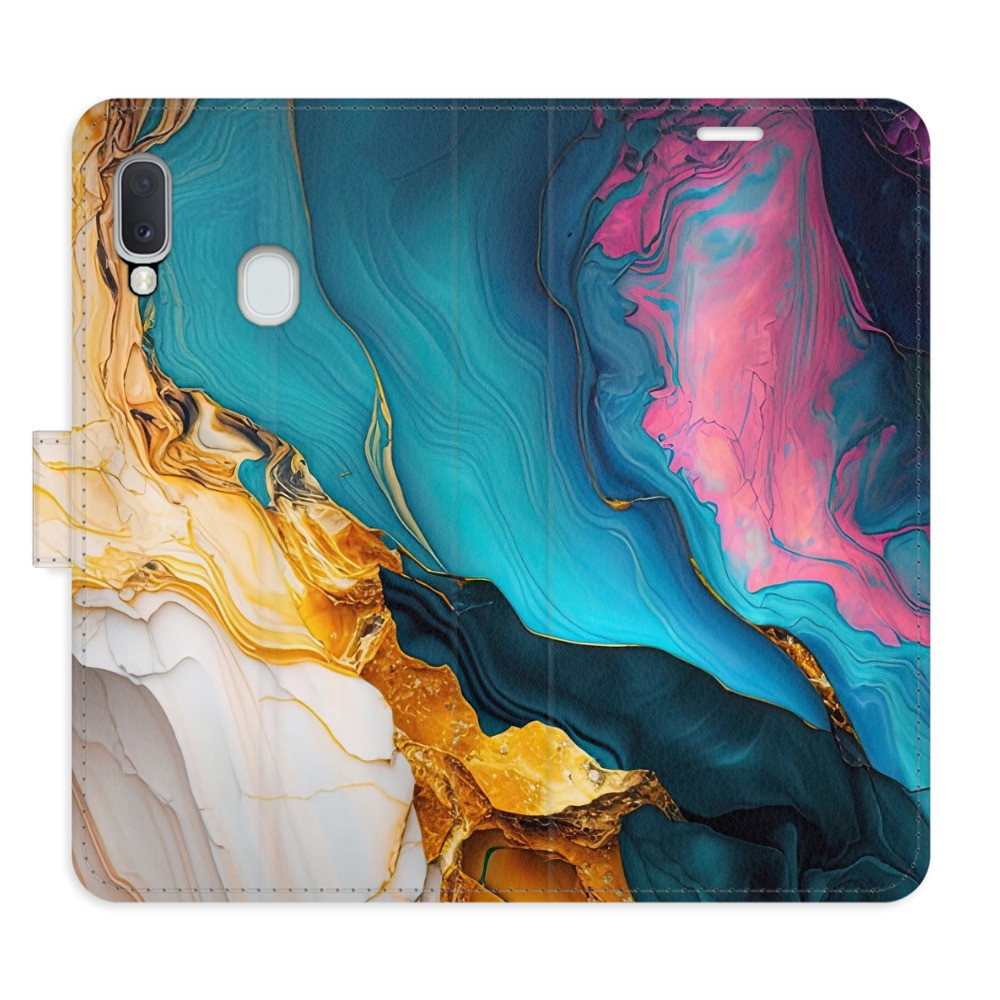 Flipové puzdro iSaprio - Colourful Marble - Samsung Galaxy A20e